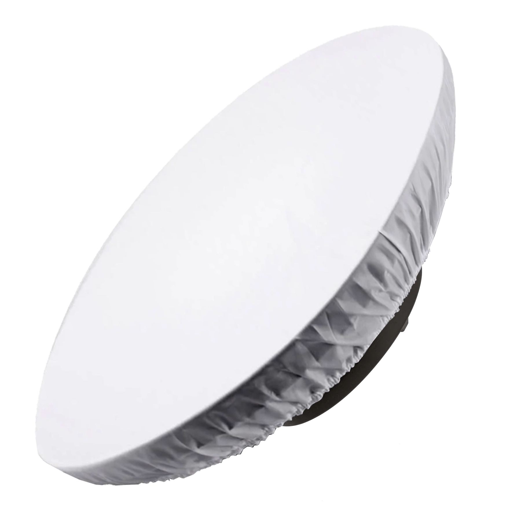 Silver Beauty Dish with diffusion cover